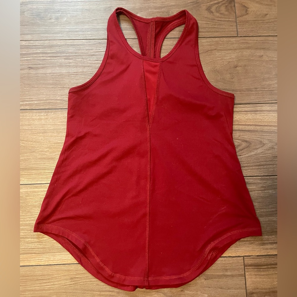 Zyia Cranberry Effortless Tank-Long